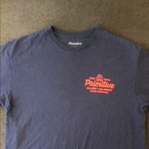 Primitive Navy Tee with Red Graphic